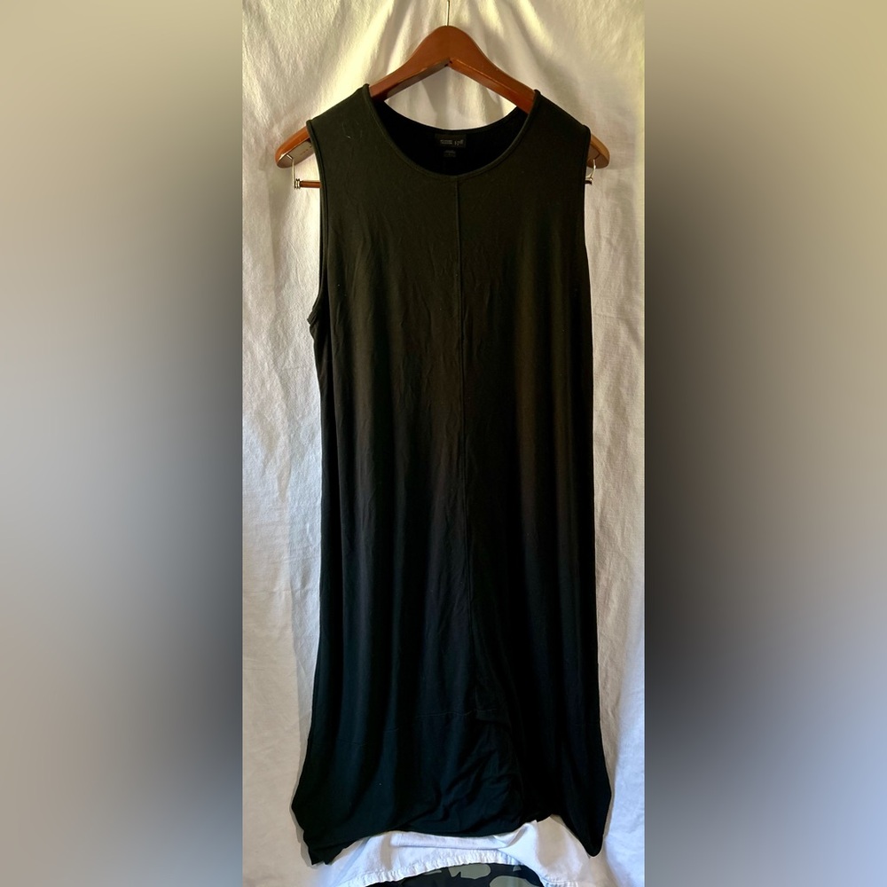 J. Jill Wearever Collection W L Black Maxi Sleeveless Dress RN 97642 Stretch